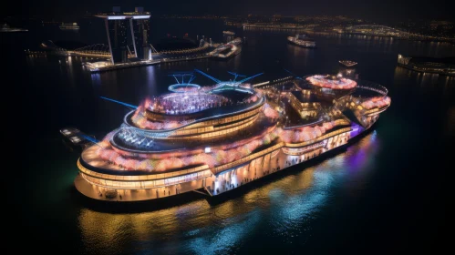 Marina Bay Sands at Night: A Captivating Birds-Eye-View on Singapore Lake