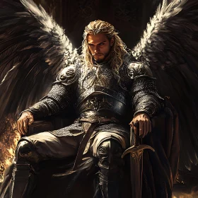 Winged Warrior with Sword