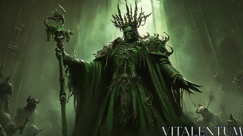 AI ART Verdant Undead Monarch