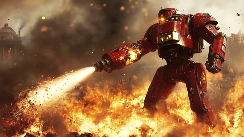 Red Robot in Flames: A Vision of Tomorrow