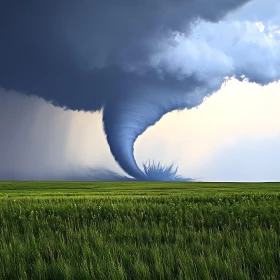 Nature's Fury: Tornado in the Plains