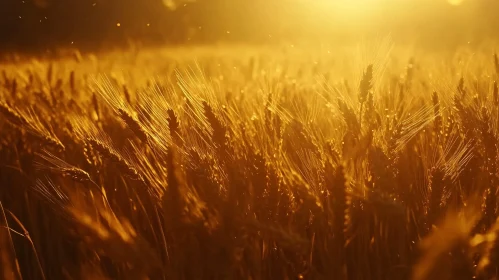 Sunlit Wheat Field