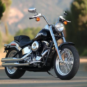 Vintage Chrome Motorcycle