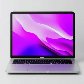 Modern Laptop on White Background