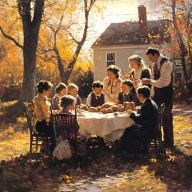 Golden Thanksgiving: Family Celebration