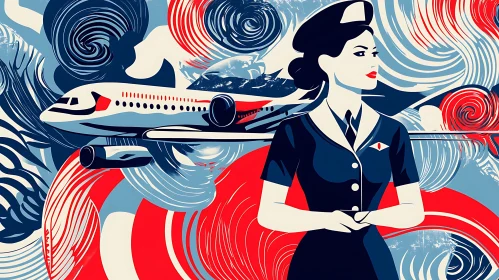 Vintage Style Aviation Artwork