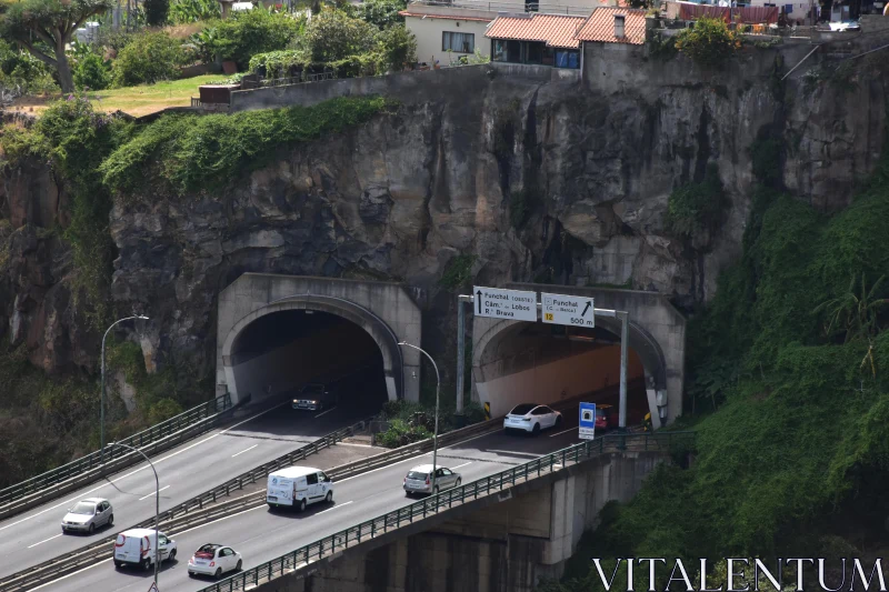 PHOTO Madeira Tunnel and Roadway View