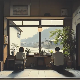 Indoor Serenity: Couple and View