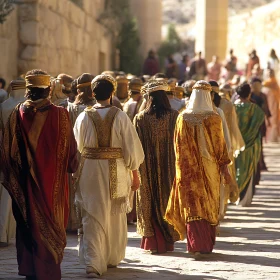 Ancient Procession of People