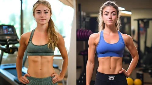 Athletic Woman in Gym Setting