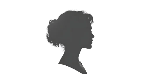 Silhouette of a Woman's Profile