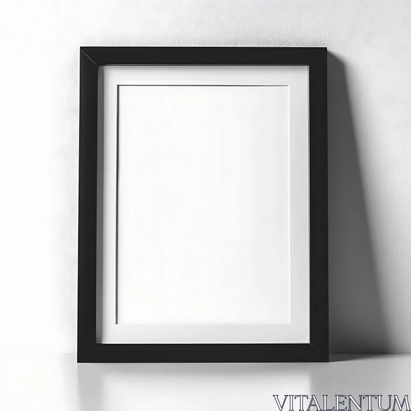 Modern Black Frame for Stylish Interiors AI Image