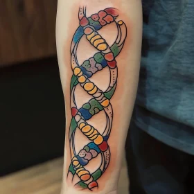 Biology-Inspired Forearm Tattoo Design