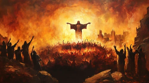 Apocalyptic Scene with Central Figure