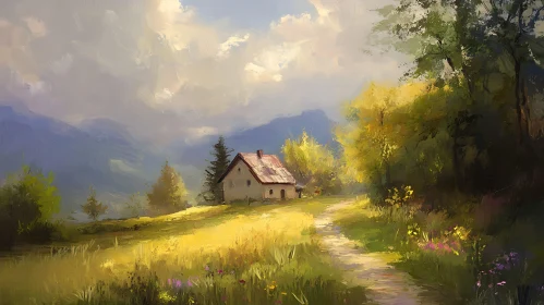 Idyllic Countryside Home Artwork