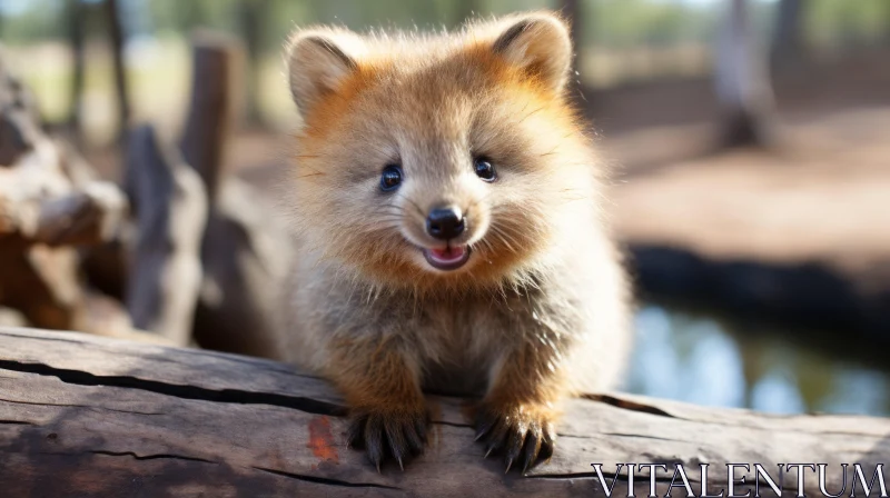 Adorable Furry Creature in Australian Landscape - Captivating Imagery AI Image