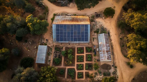 Eco-Friendly Rural Living with Solar and Garden