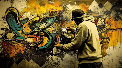 Colorful Urban Graffiti Artwork