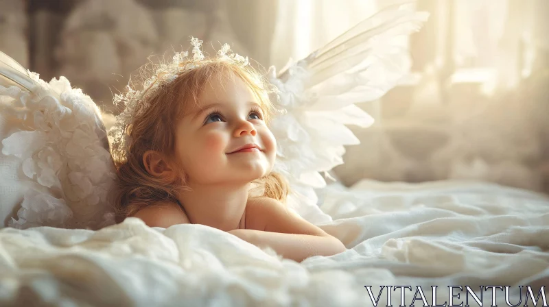 AI ART Angelic Child Portrait