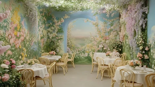 Enchanting Floral Dining Room Scene