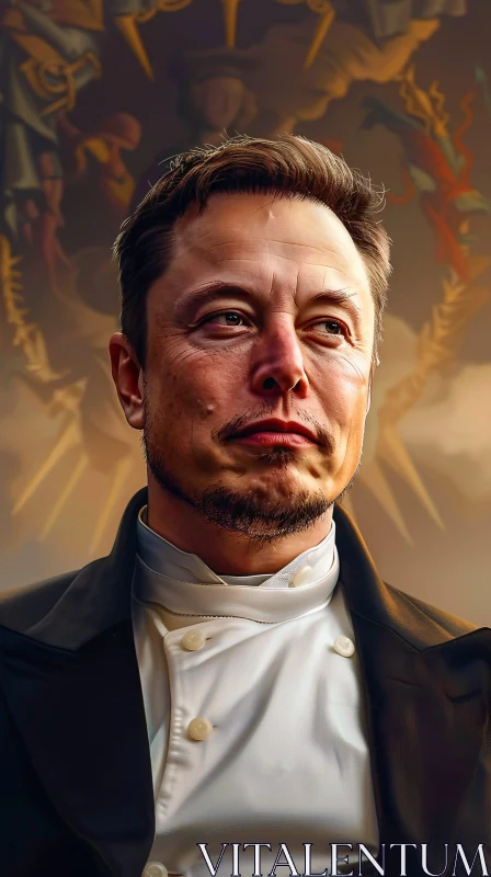 Elon Musk in Formal Clothing AI Image