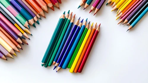 Chromatic Pencils Still Life
