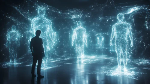 Silhouette Gazing at Luminous Forms