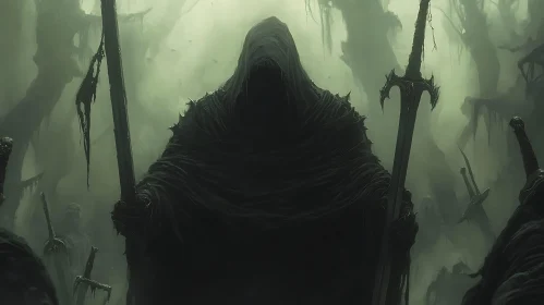 Dark Warrior in the Mist