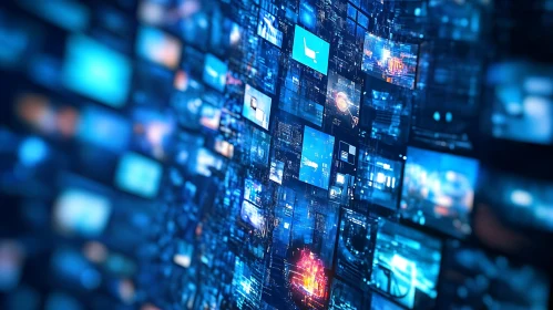 Interconnected Digital Screens