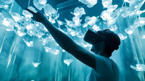 Virtual Reality Interaction with Glowing Objects