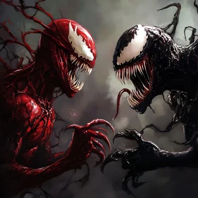 Symbiote Showdown: A Clash of Titans