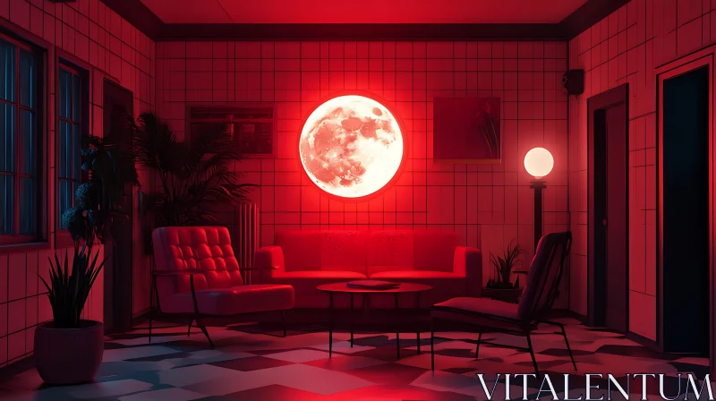 AI ART Lunar Interior Design