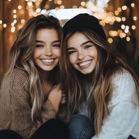 Portrait of Two Smiling Women
