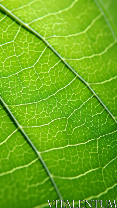 Green Leaf Veins: Norwegian Nature & Eco-Architecture AI Image