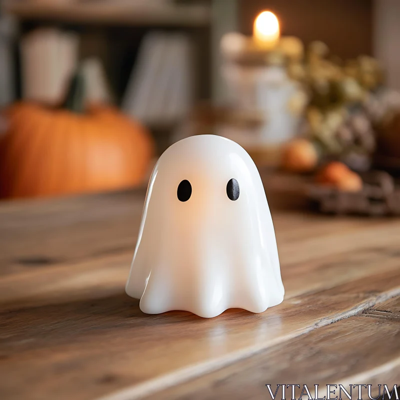 AI ART Spooky Season: Ghost Lamp