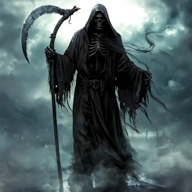 Death Figure with Scythe