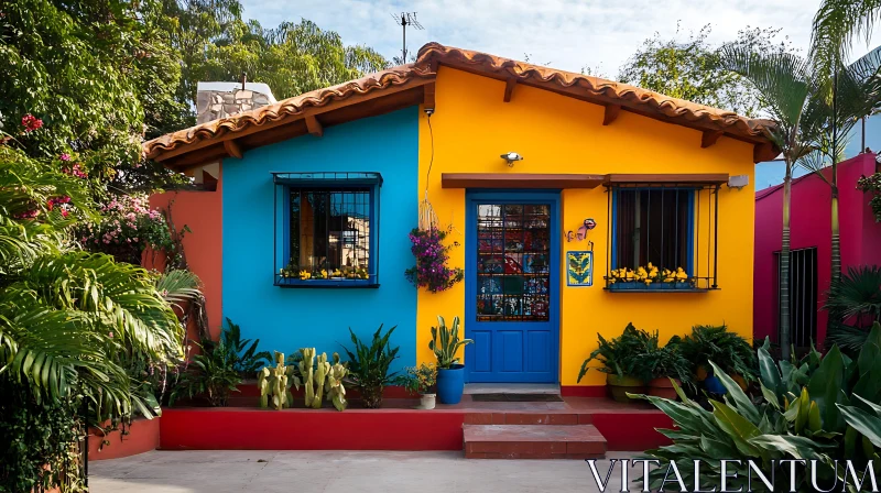 AI ART Brightly Painted Home Exterior