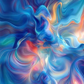 Colorful Swirls in Abstract Art