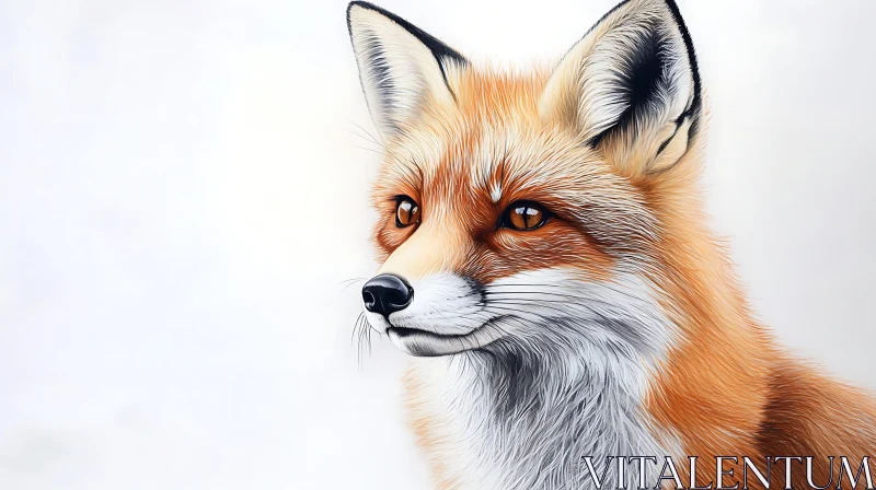 AI ART Fox Close-Up - Animal Kingdom