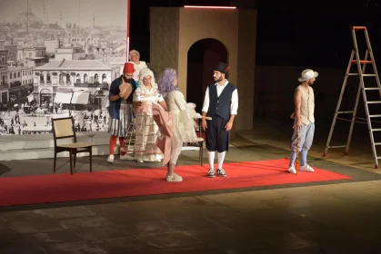 Stage Play with Historical Backdrop