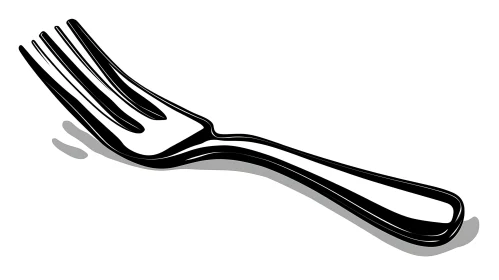 Artistic Fork Depiction