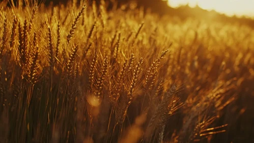 Sunlit Wheat Field