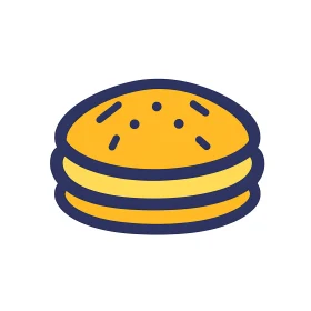 Bread Icon for Hamburger Buns