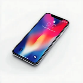 Sleek Mobile Phone with Gradient Screen
