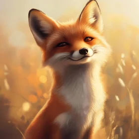 Fox in a Field