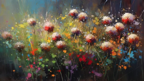 Colorful Meadow Flower Art