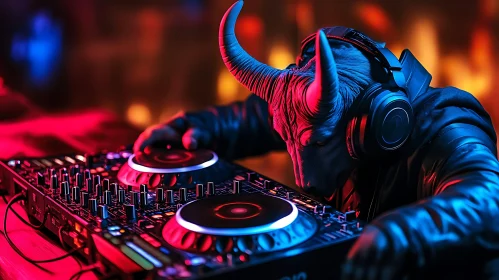 Minotaur DJ at the console