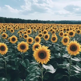 Vibrant Sunflower Landscape