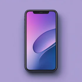 Mobile Phone with Gradient Screen Design
