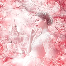 Ethereal Pink Blossom Dreamscape